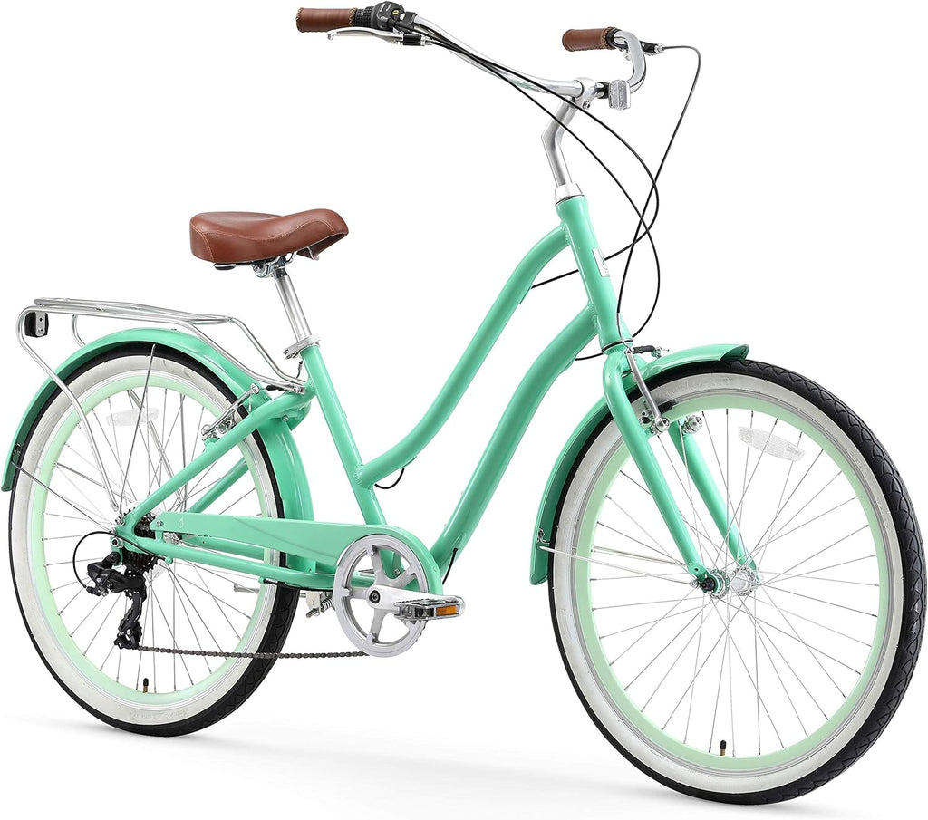 Pre-Owned Steel Step-Through Touring Hybrid Bike 7 Speed 26" U3917