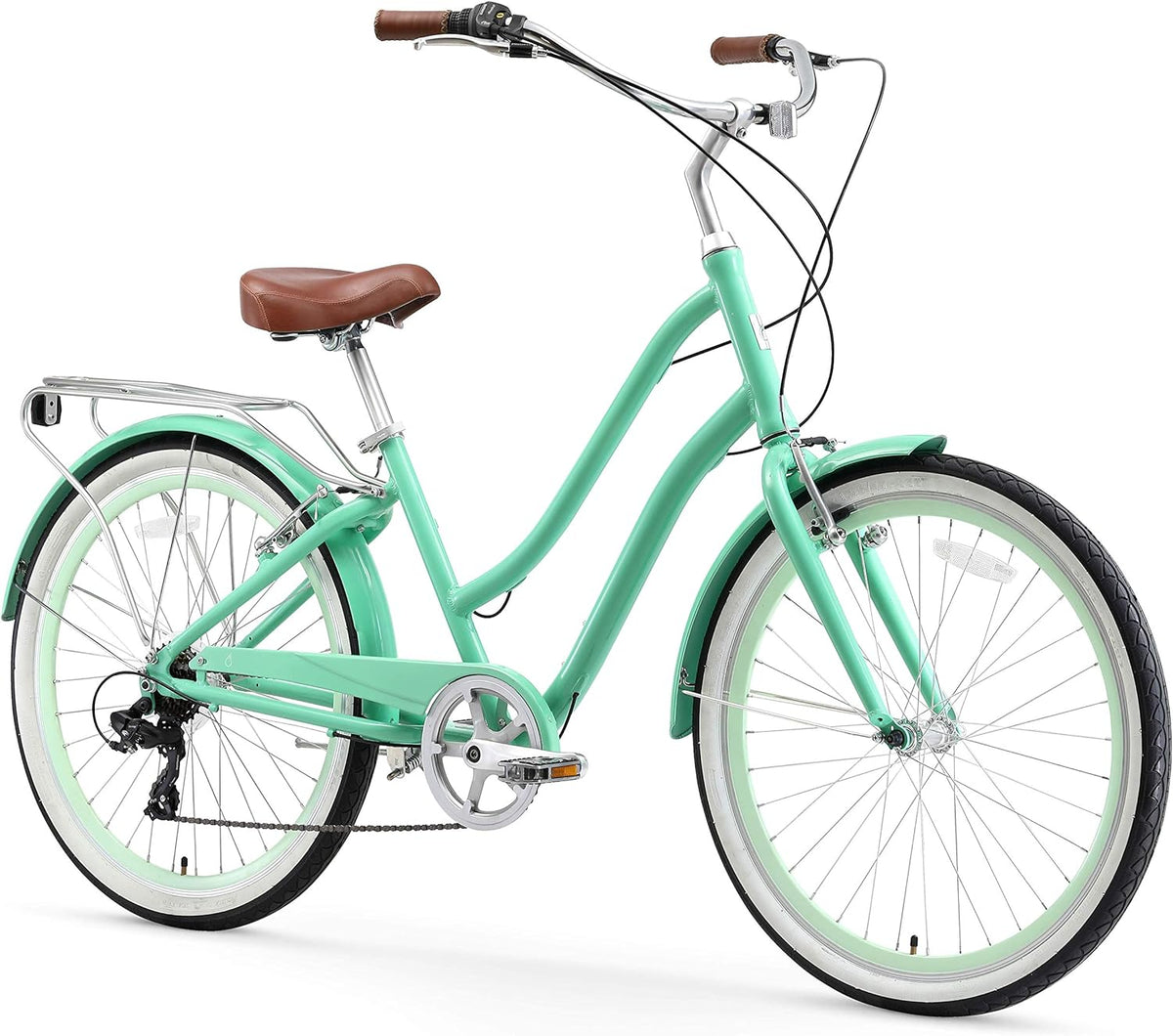 Pre-Owned Steel Step-Through Touring Hybrid Bike 7 Speed 26" U3917
