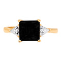14k Yellow Gold 3 Stone Ring H411