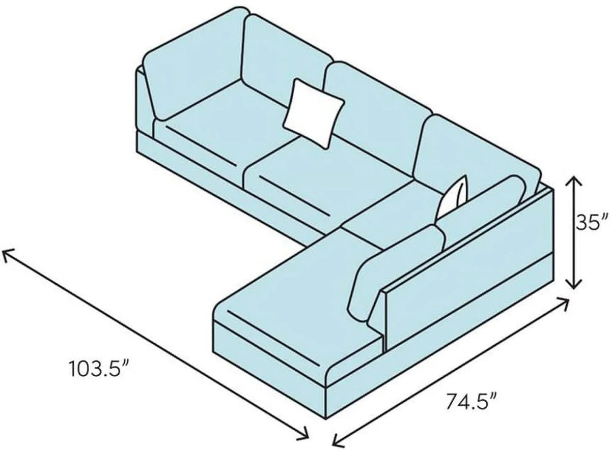 Black Faux Leather L-Shaped Sectional Sofa Set K5831