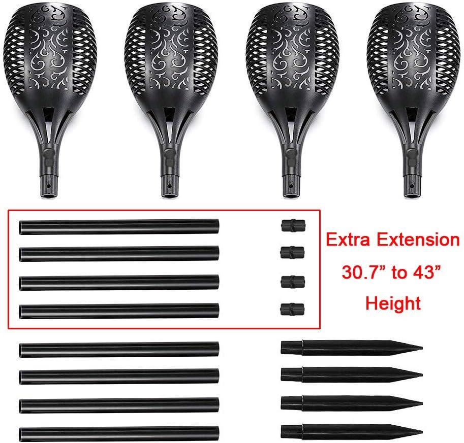 43 LED Solar Torch Lights (6 Pack) J926243