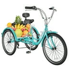 20/24/26 inch 7 Speed Adult Tricycle with Basket O8786