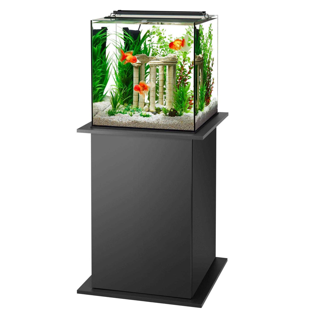 Black Pedestal Aquarium Stand F218