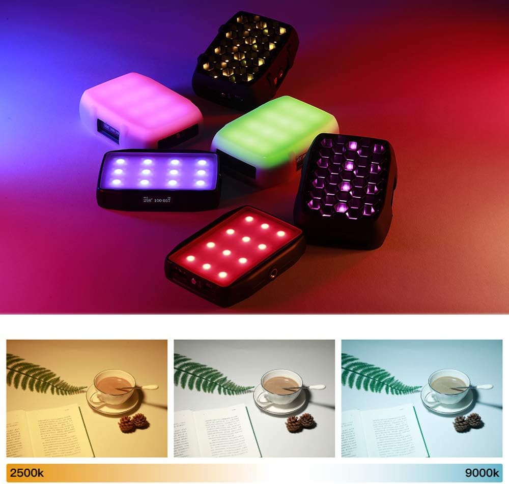 5W RGB Pocket On Camera Light with Color Temperature 2500-9000K U95330