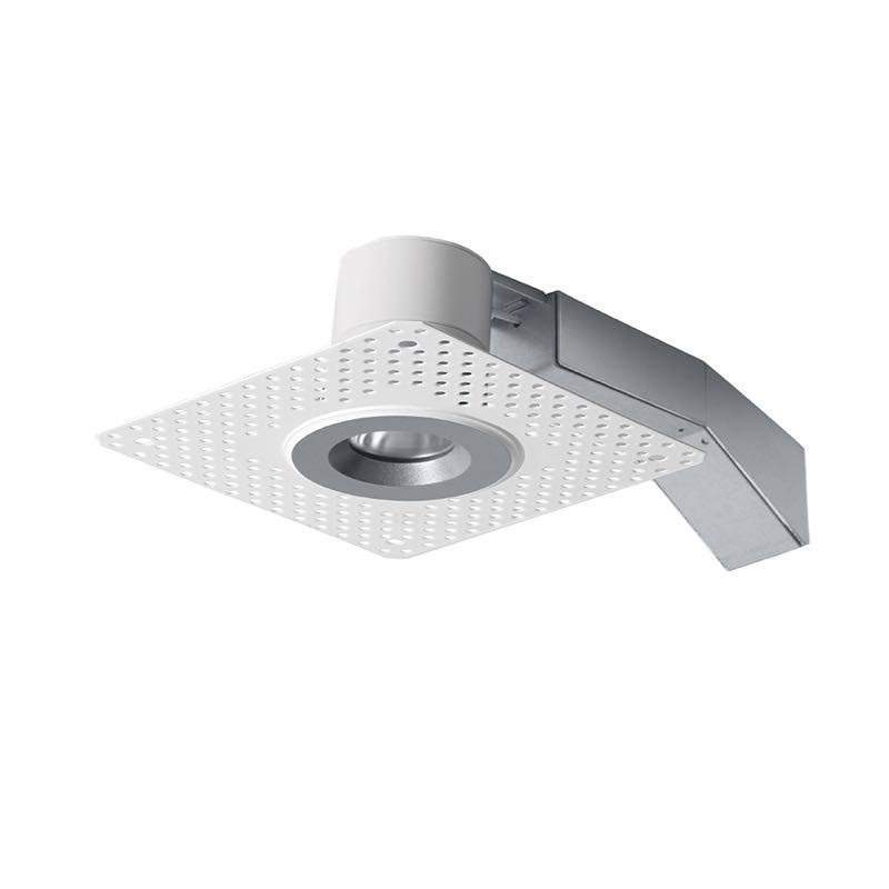 2 inch Round 8W 3000K Dimmable Triac 40 Degree Trimless Silver Ring K7698