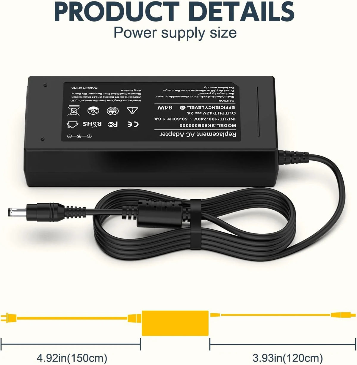 42V 2A Battery Charger E63308