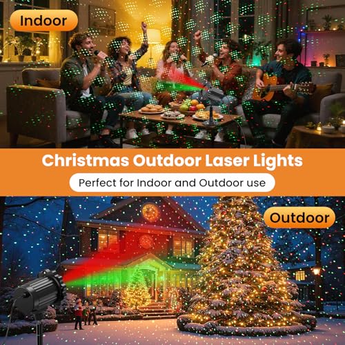 Waterproof Christmas Laser Lights Outdoor with Remote V763