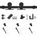 48 in. Sliding Standard Single Barn Door Hardware Kit X592