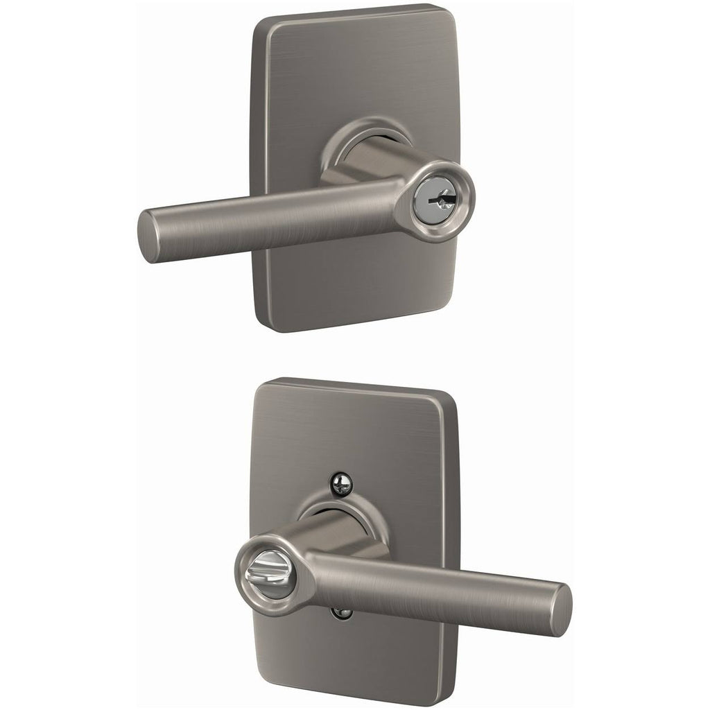 Satin Nickel Passage Door Lever Set V449