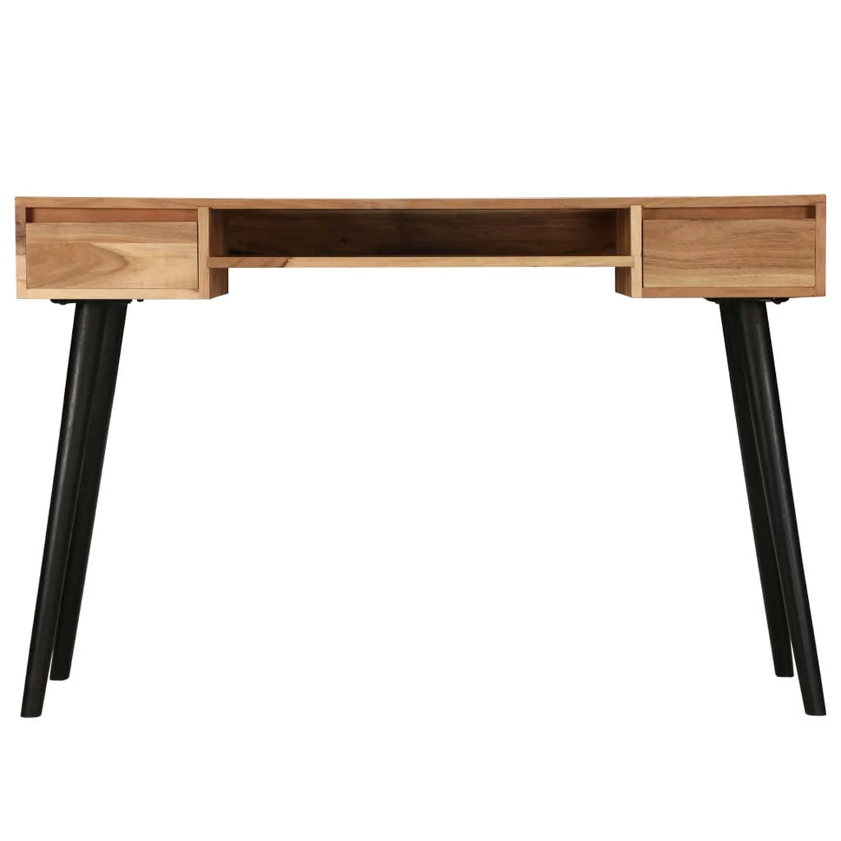 Acacia Wood Writing Table with 2 Drawers and 1 Shelf M494
