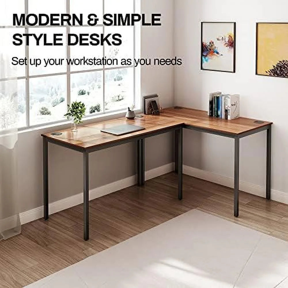 47 inch Walnut Computer Desk V9682