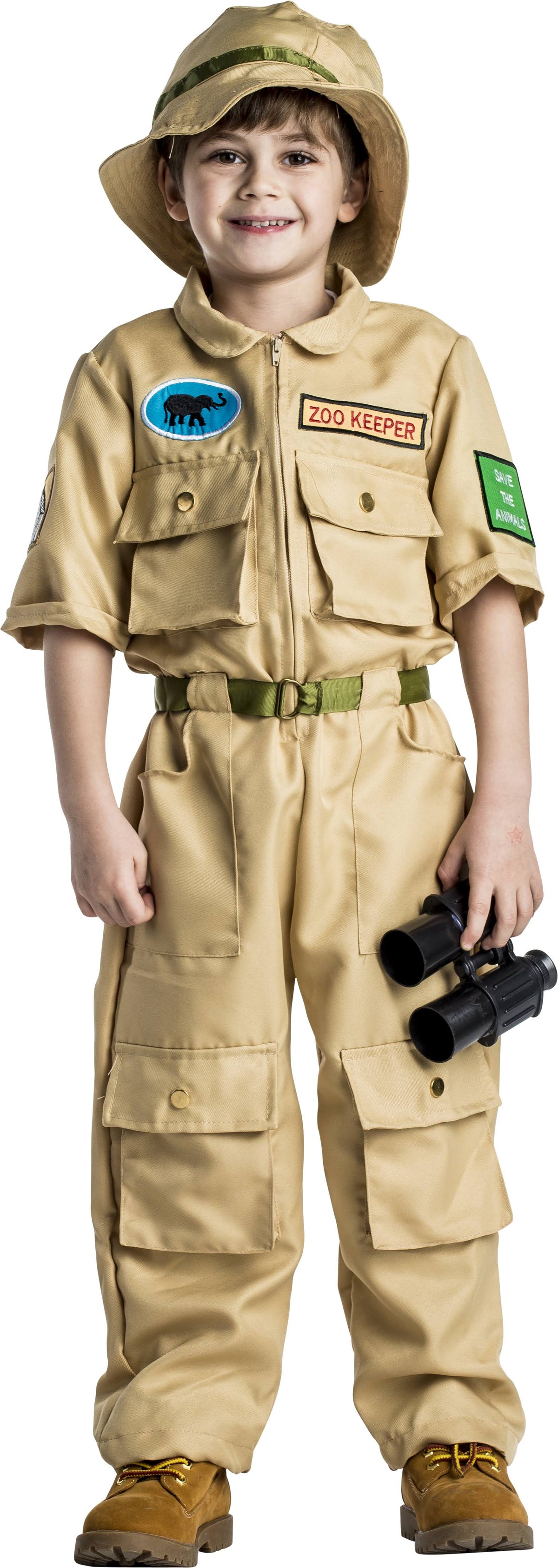 Zoo Keeper Kids Costume Medium C7784