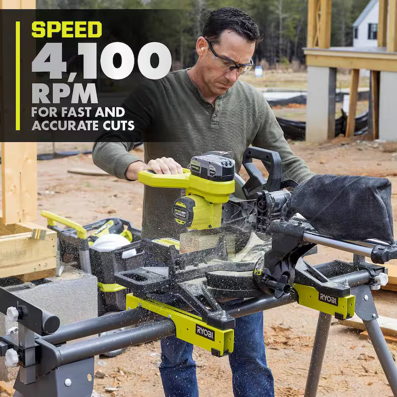 18V Brushless Cordless 10 in. Sliding Compound Miter Saw Kit with Battery and Charger W803107