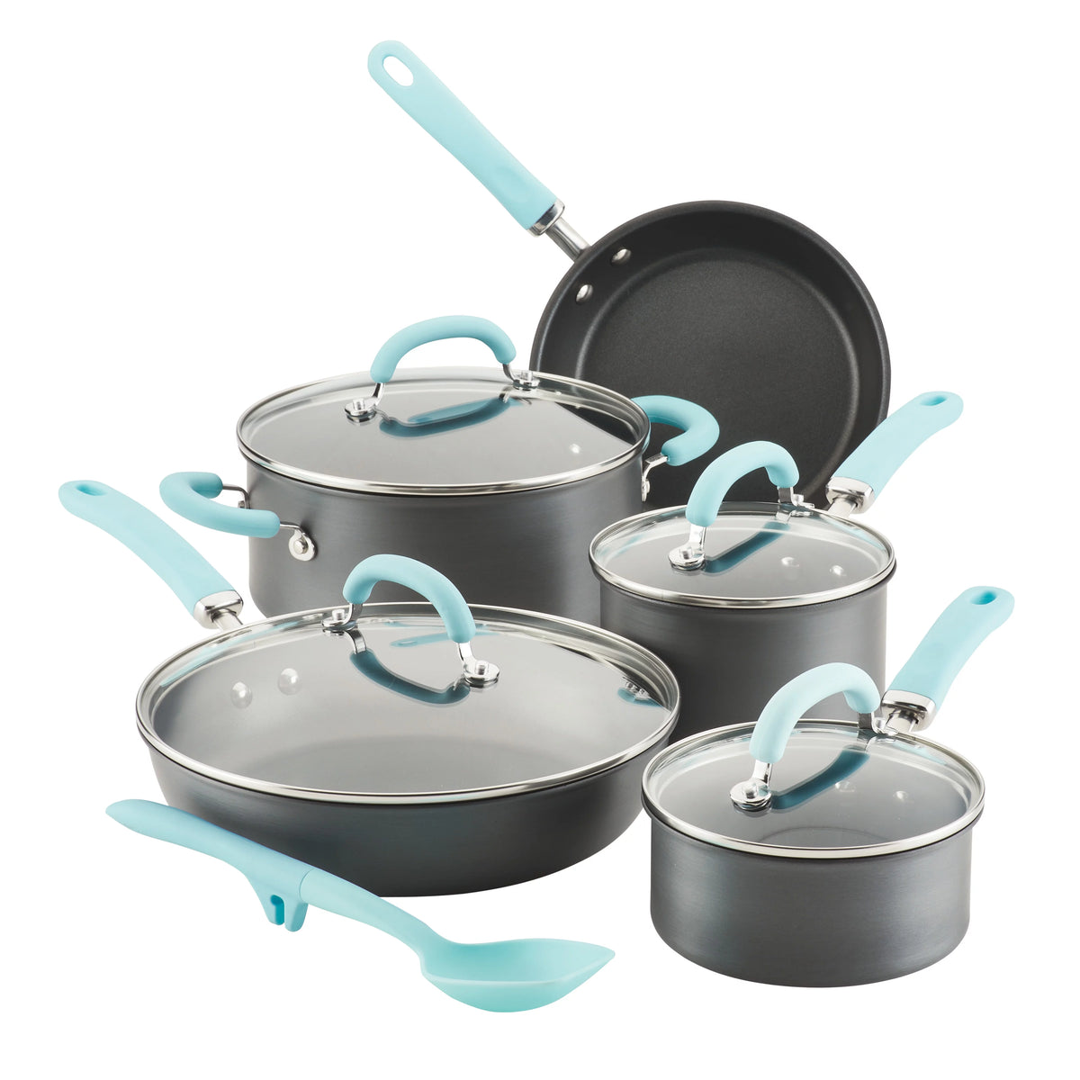 10 Pc Nonstick Induction Cookware Set D673