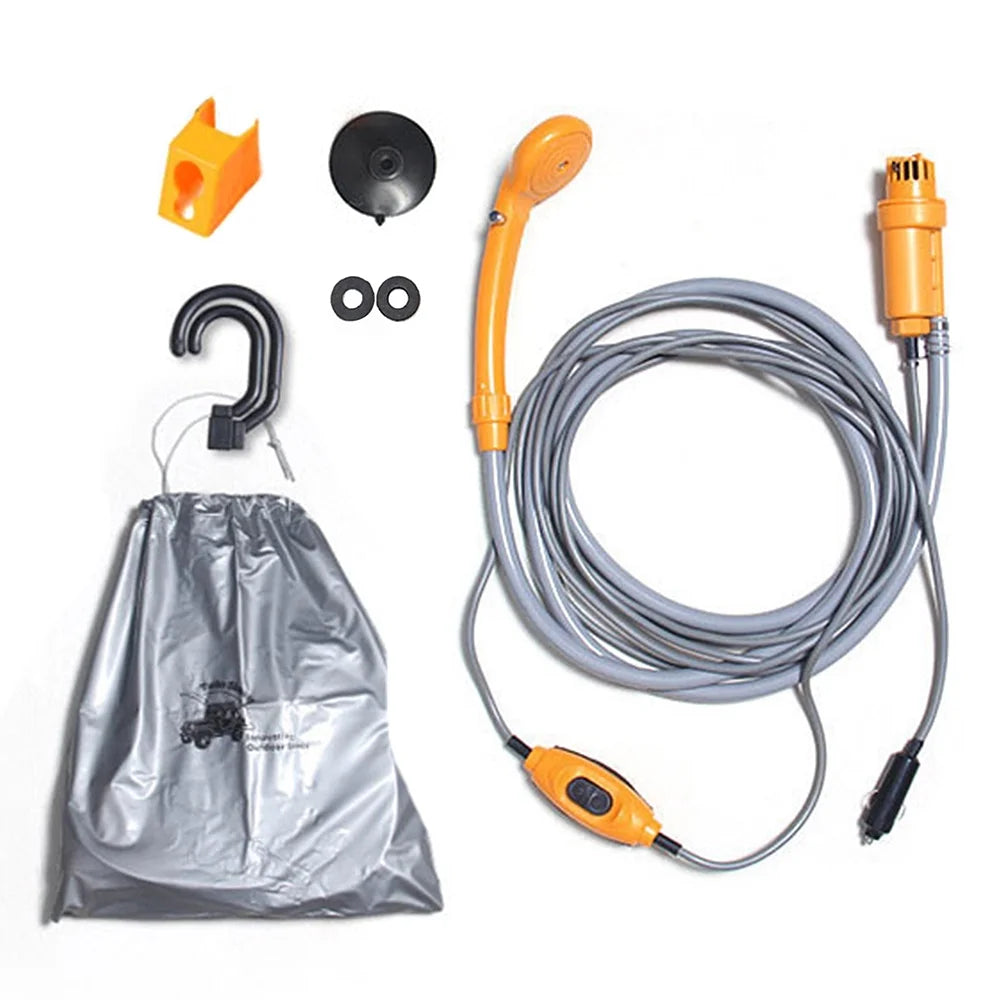 Folding Bucket Camping Shower Kit L443554