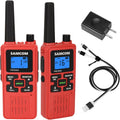 Rechargeable 2 Watt FRS Two-Way Radios with 22 Channel (2 Pcs Black) J183
