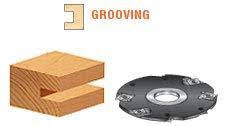 Insert Carbide Grooving w/Scorer 4mm x 180mm D x 1-1/4 Bore N6455