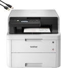 Compact Digital LED Color All-in-One Printer with Flatbed Copy & Scan, Wireless Duplex Printing, 25 ppm, 600x2400 dpi M252