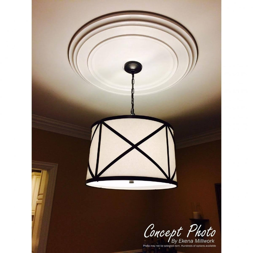 Granada Ceiling Medallion, Hand-Painted Rubbed Bronze K6558