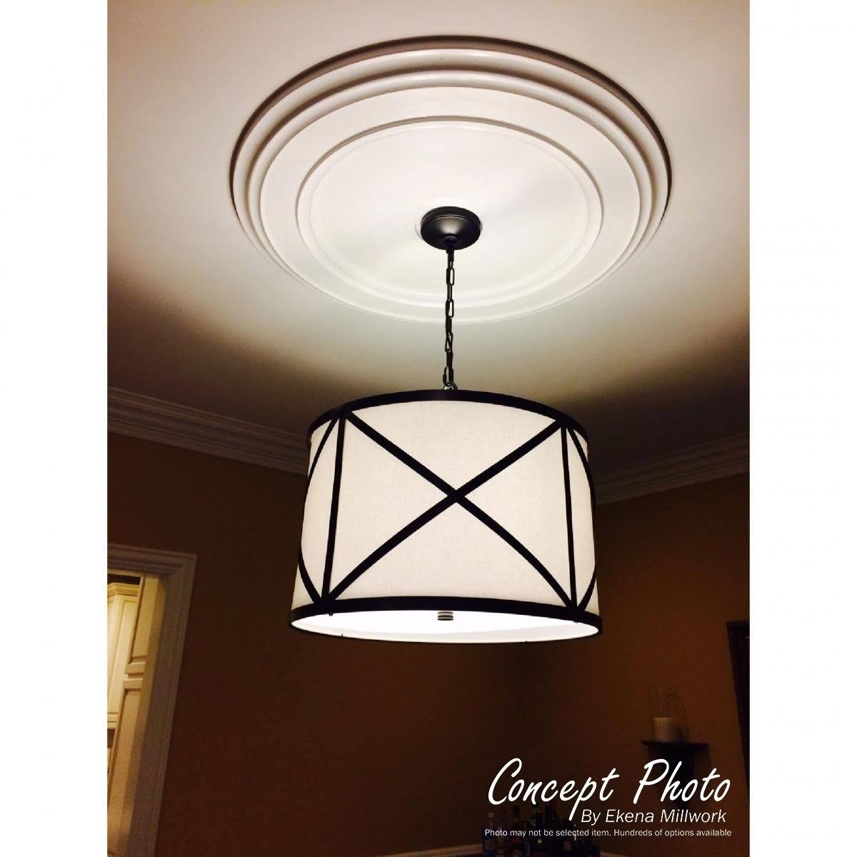 Granada Ceiling Medallion, Hand-Painted Rubbed Bronze K6558
