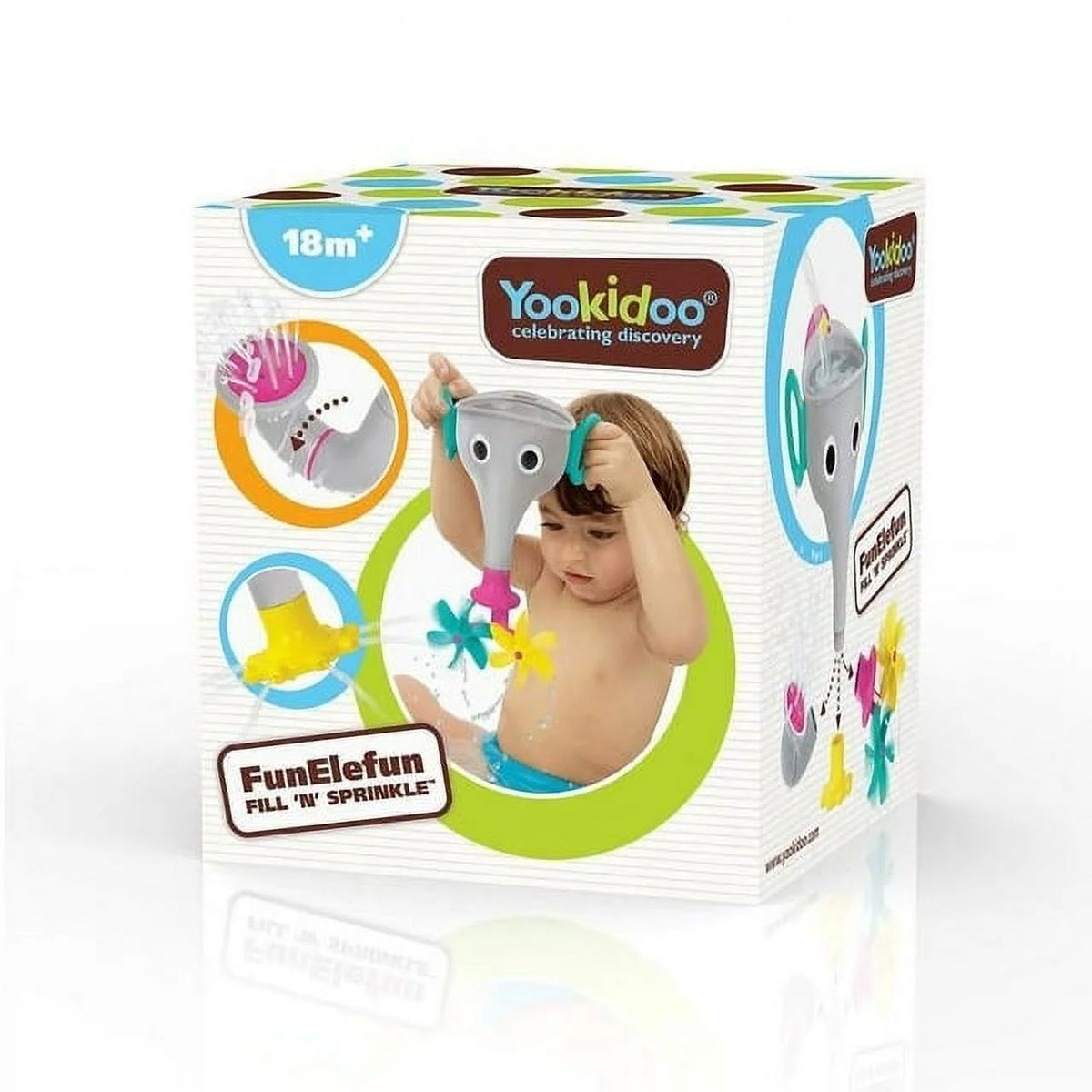 Grey Bath Toy with 3 Interchangeable Trunk Accessories Z130949