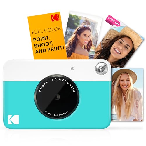 Full-Color Instant Print Camera Starter Bundle with Carrying Case and 20pk Photo Paper A776