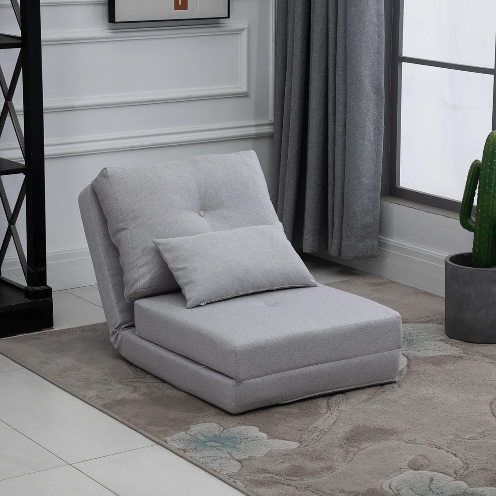 Light Gray 2-in-1 Floor Sofa Bed K30921