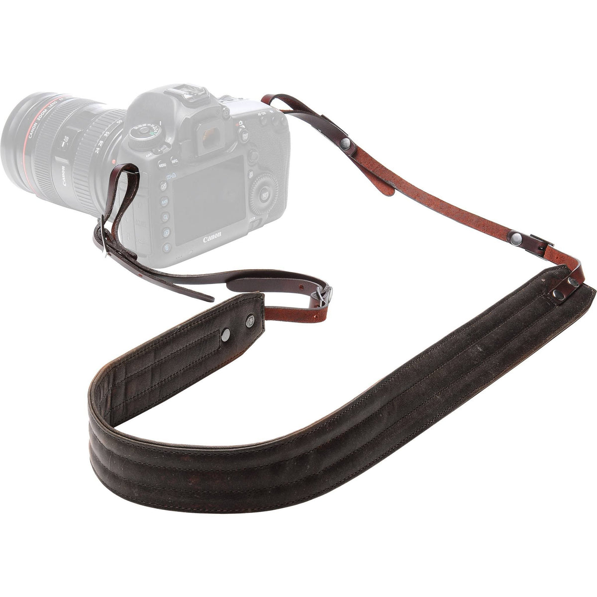 Dark Truffle Leather Camera Strap P61295