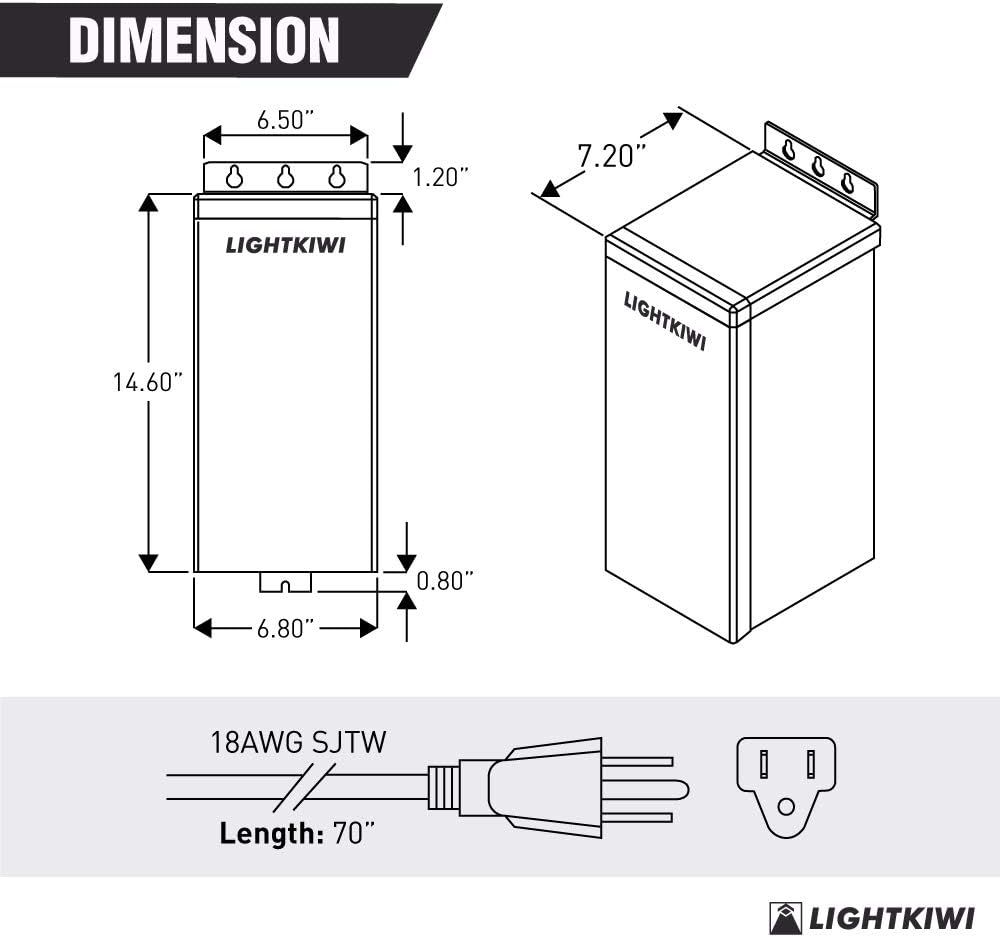 600 Watt Stainless Steel Multi-Tap Low Voltage Transformer Z586