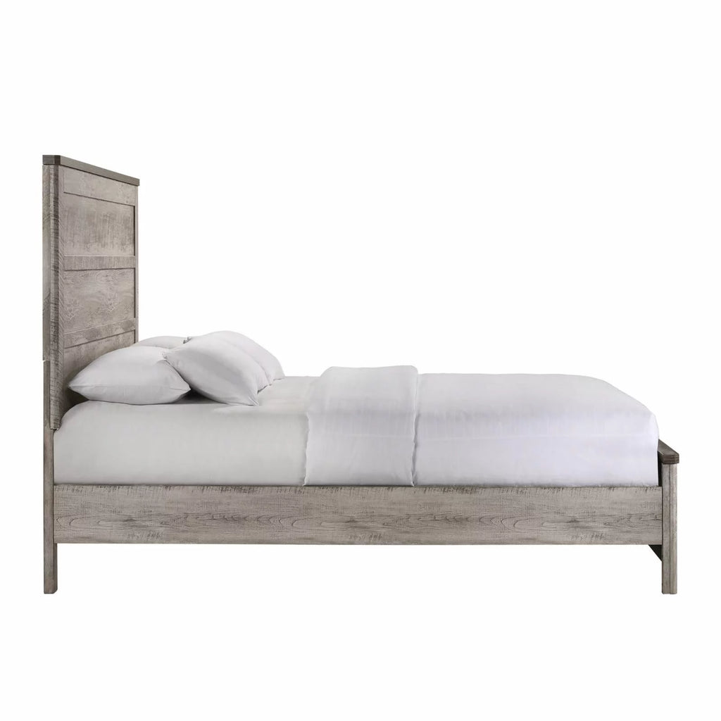 Gray Full Panel Bed D702