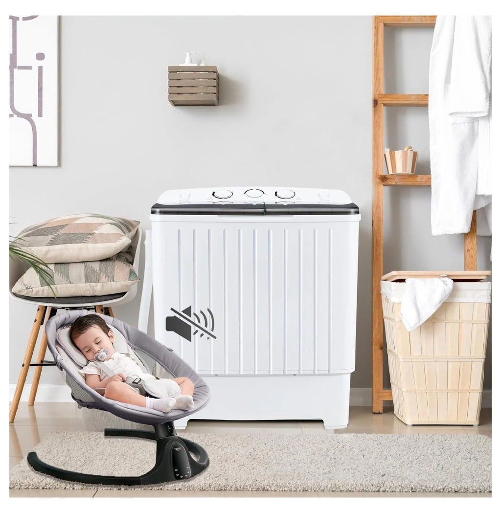 Portable Mini Tub Washer and Dryer Combo 20 lbs Black F85430