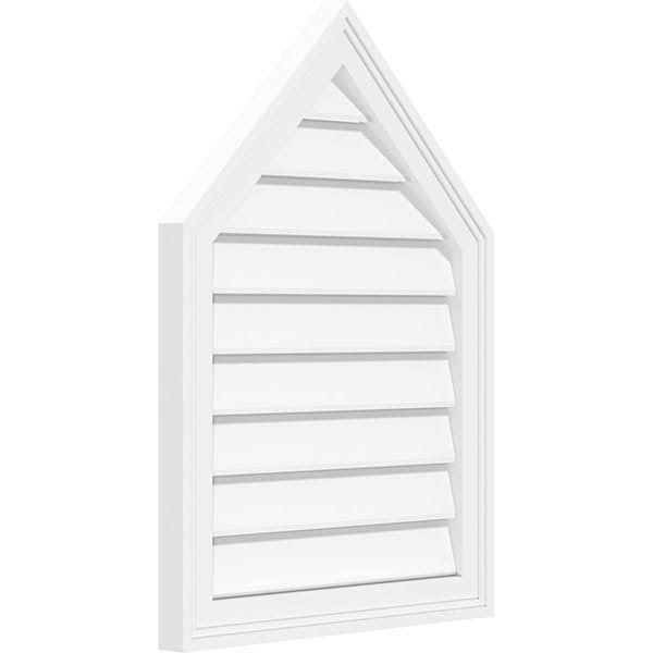 Peaked Top Surface Mount PVC Gable Vent M859889