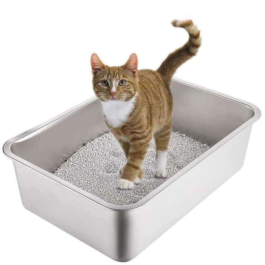 Stainless Steel Cat and Rabbit Litter Box N667198