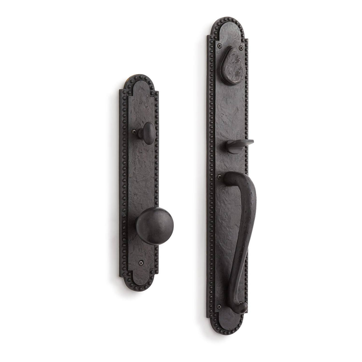 Solid Bronze Full Plate Keyed Entry Sin Dark Bronze C578