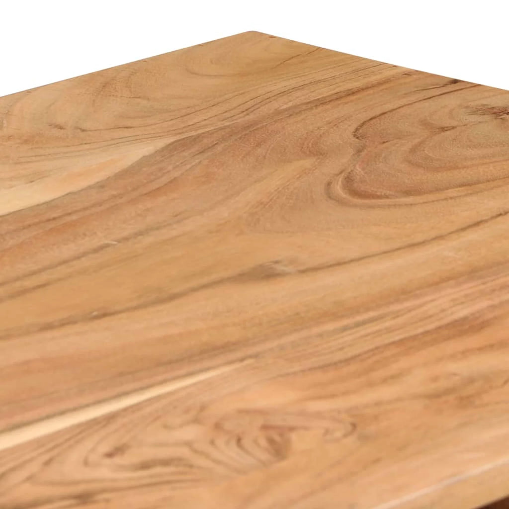 Acacia Wood Writing Table with 2 Drawers and 1 Shelf M494