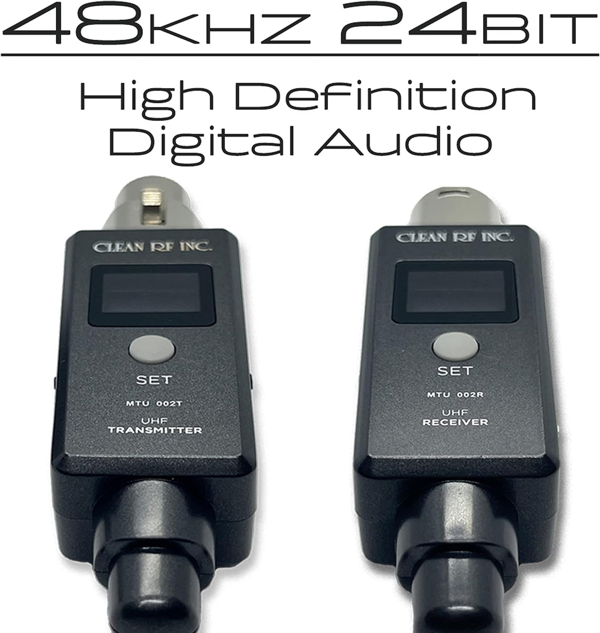 Wireless XLR Adapter System Transmitter and Receiver for Dynamic Microphones E6911