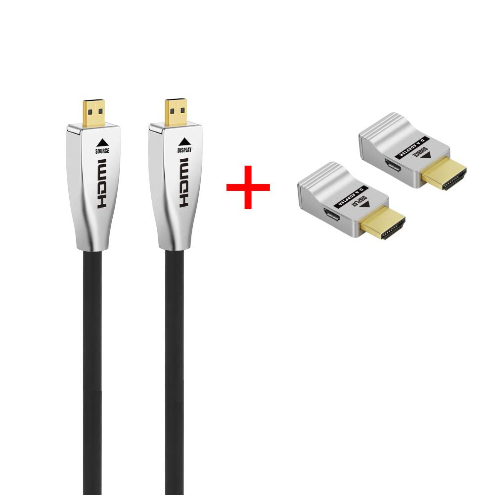 Fiber HDMI Cable 4K60HZ HDR 100 feet HDMI2.0b Cable, 18.2 Gbps, ARC, HDR10, Dolby Vision, HDCP2.2, 4:4:4, Ultra Slim and Flexible HDMI Optic Cable 30m E786466
