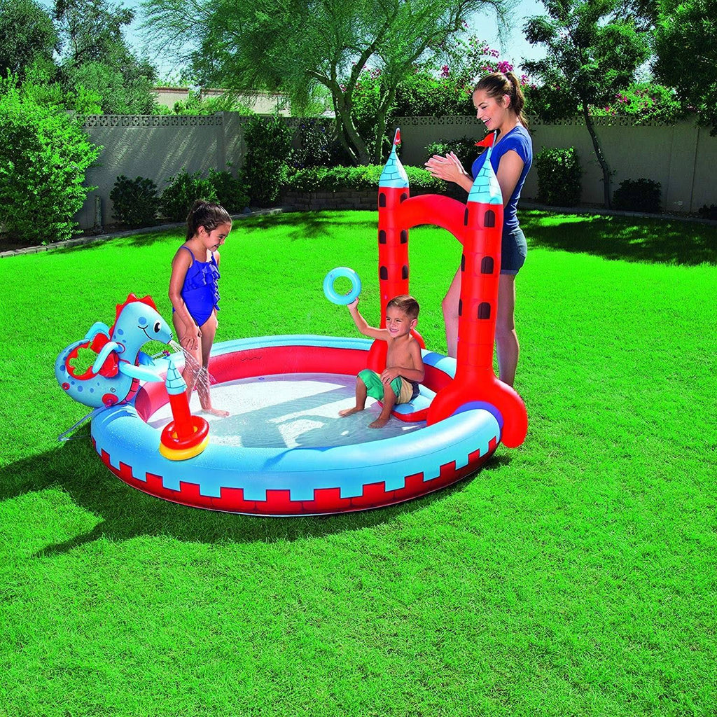 Inflatable Interactive Castle Play Pool D32950