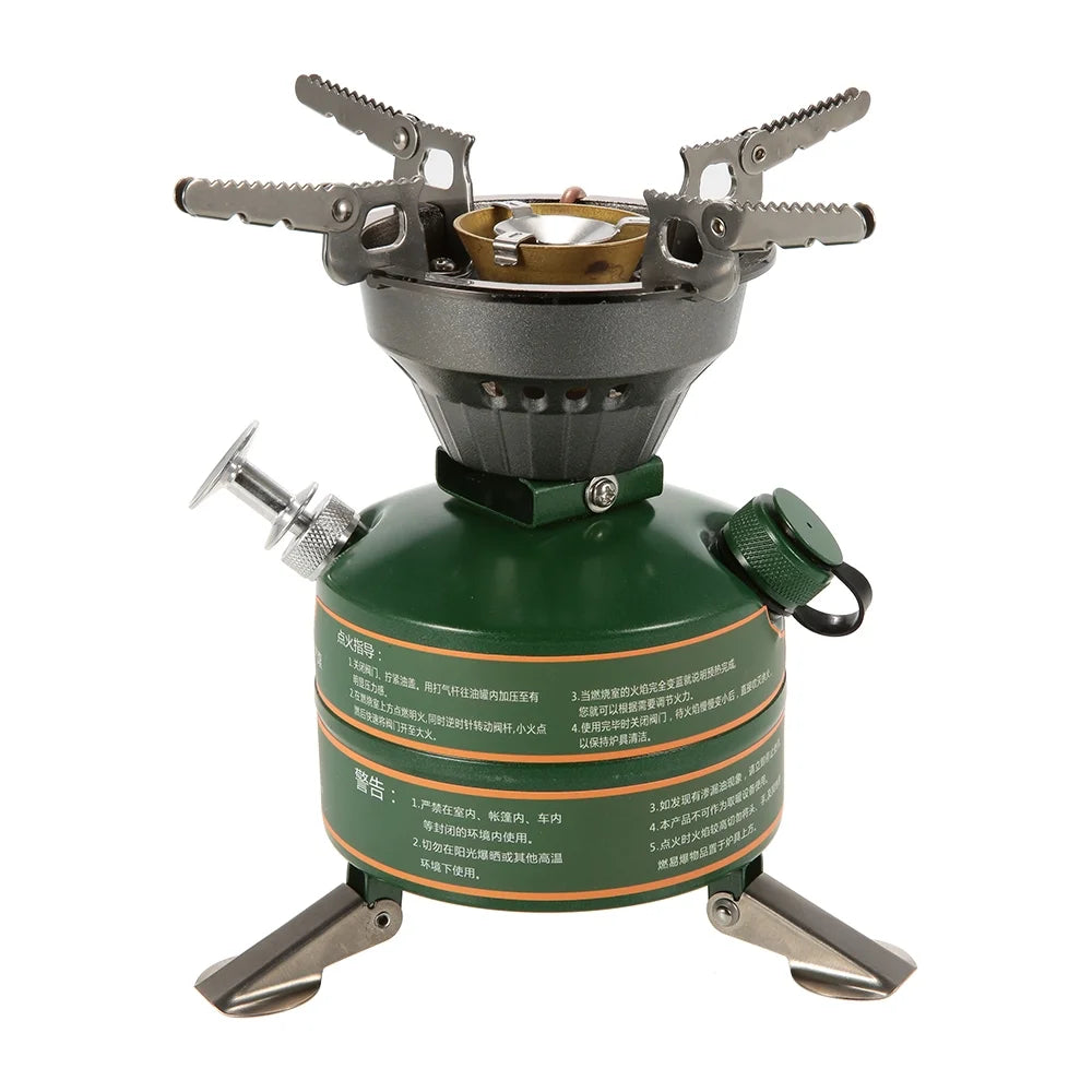Portable Gasoline-burning Camping Furnace Cooker D63396