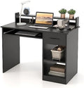 Computer Desk with Drawers, Hutch, Keyboard Tray & Adjustable D105001