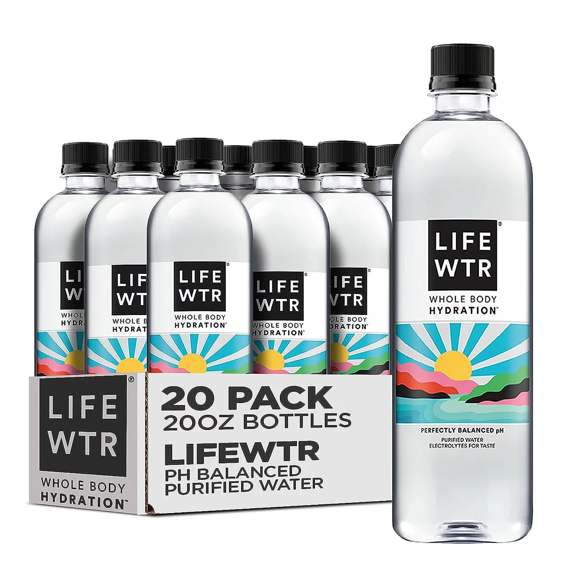 Purified Drinking Water 20 fl oz 20 Pack Plastic Bottles Z927510