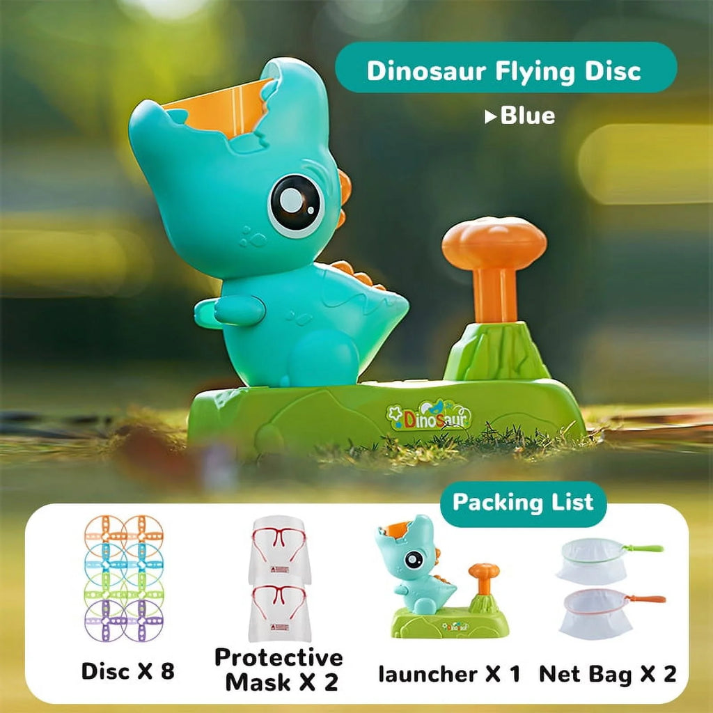 Flying Disc Launcher Outdoor Toy Green S8735