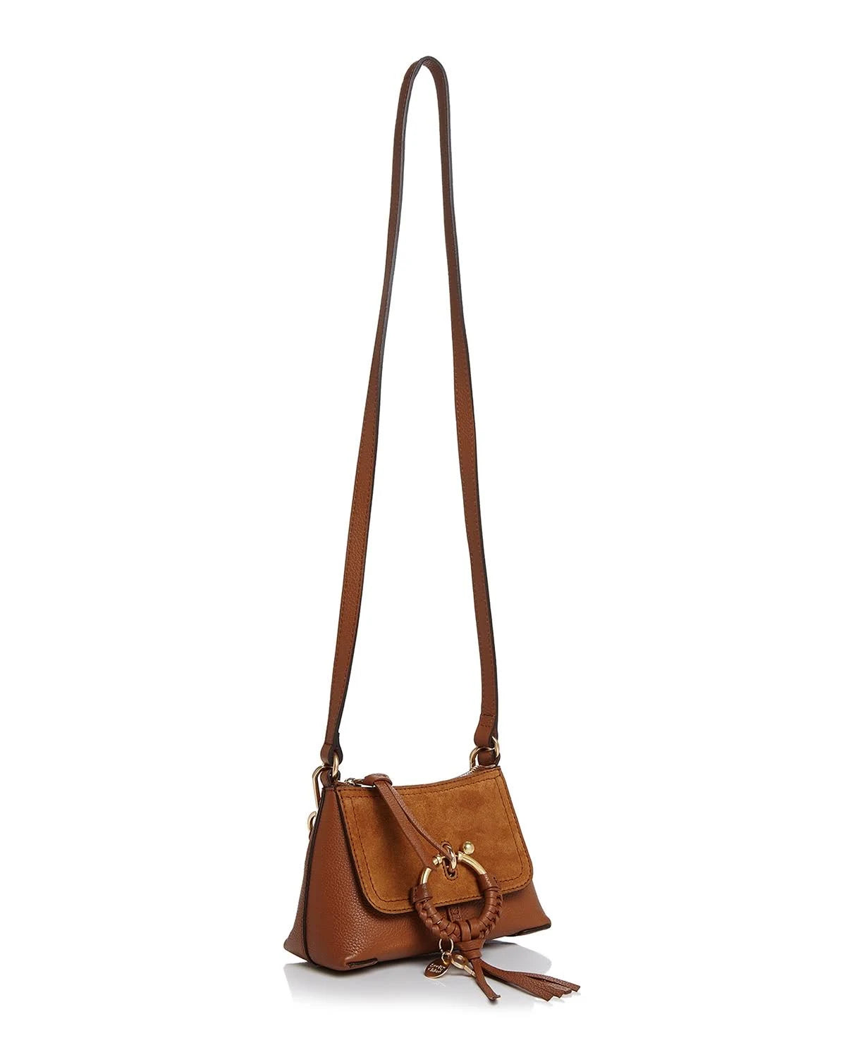Red Flame Leather & Suede Hobo V99308