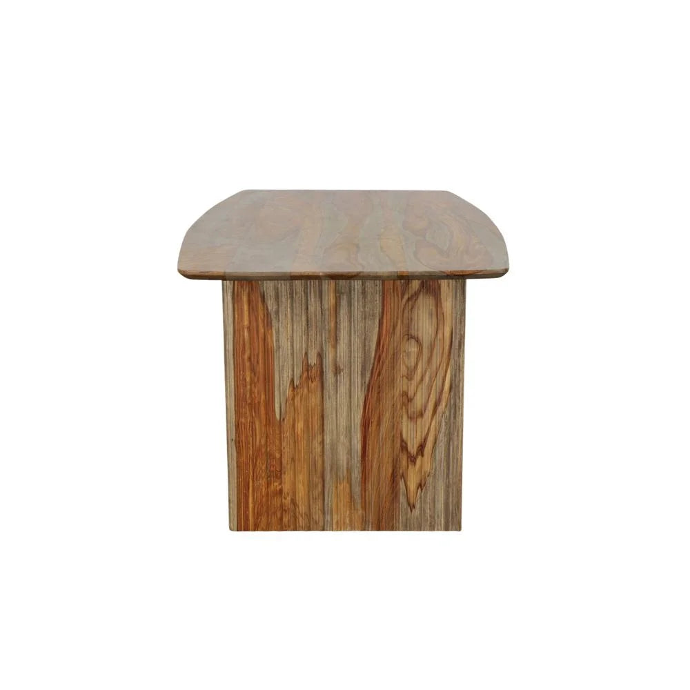 Midcentury Solid Sheesham Rectangle Dining Table I15672