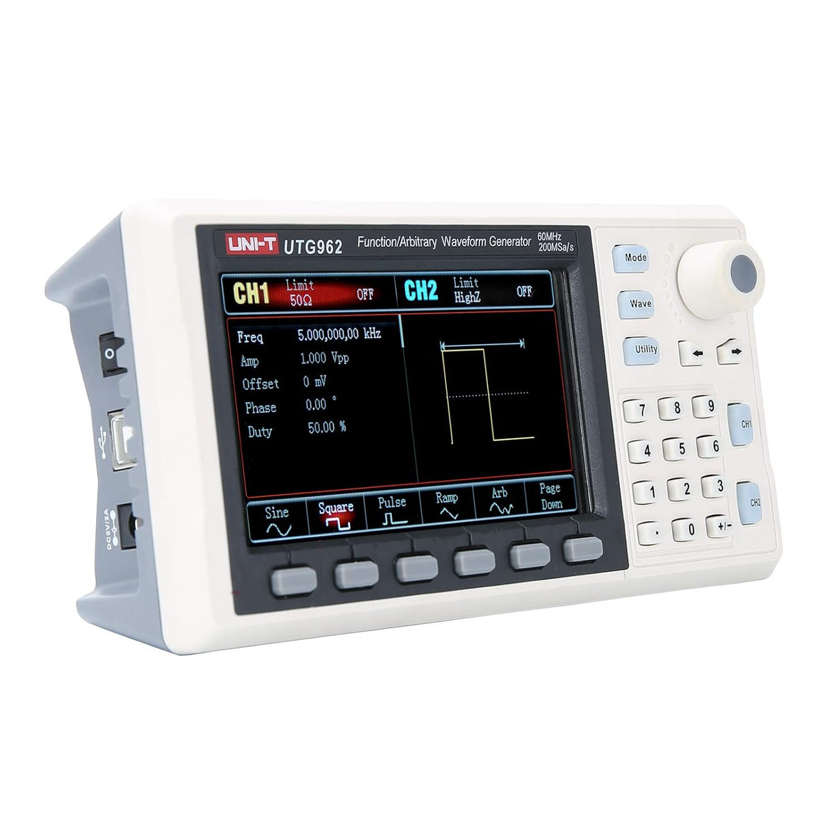 Function Generator Arbitrary Waveform 60 MHz Dual-Channel 200MSa/s 14 Bits Frequency Meter C326