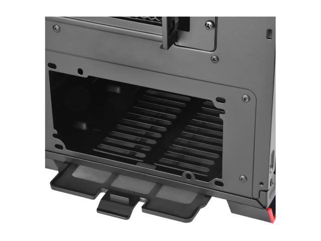 Black Computer Case with Tempered-Glass Side Panel G7453