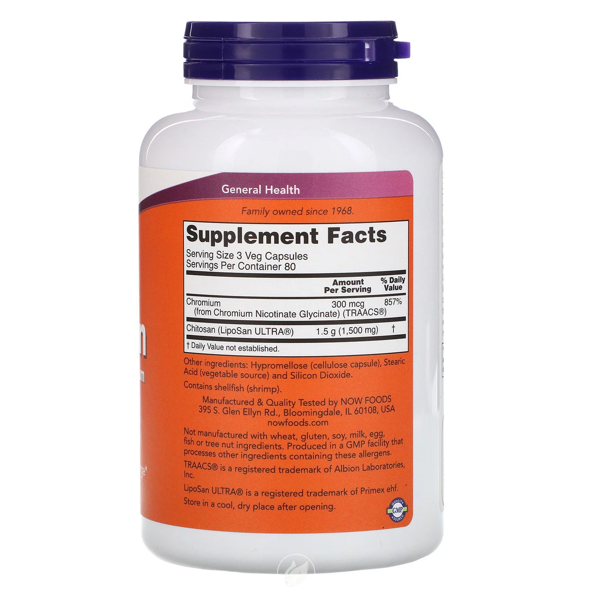 Chitosan 500mg 240 caps S52472