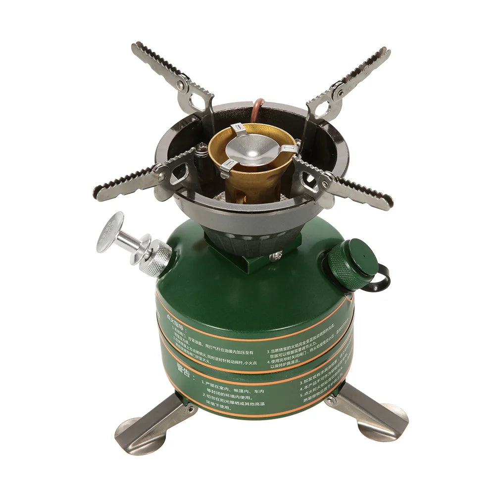 Portable Gasoline-burning Camping Furnace Cooker D63396