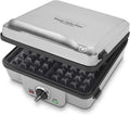 Silver Belgian Waffle Iron with Pancake Plates Z9193