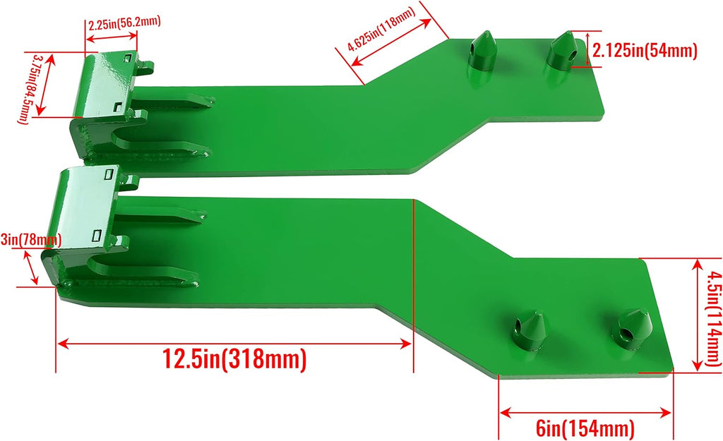 Tractor Loader Quick Tach Weld On Mounting Brackets G374